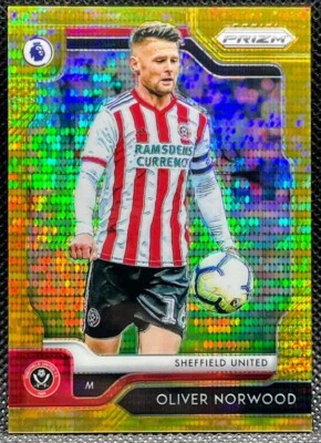 2019-20 Panini Prizm EPL =Oliver Norwood= GOLD Breakaway #'d /10 Sheffield Utd - Image 1 of 4