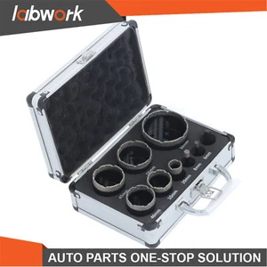 Labwork M14 Thread 6-68mm Kit Tool 9 Pcs Diamond Hole Saw Set for Ceramic Marble - Picture 1 of 14