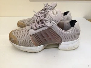 Ladies Adidas Falcon Leather/Textile Trainers U.K. 6 Eu 39 1/3 Grey/White T5914 - Picture 1 of 7