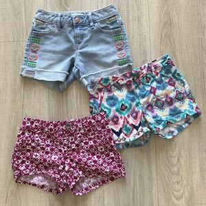 Lot of 3 Girls Old Navy Shorts Denim Jean Cotton Size 8 - Picture 1 of 14