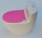 Barbie Doll Dream House 2018 Pink White Toilet Flush Sound Bathroom Toy Working