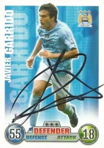 JAVIER GARRIDO SIGNED MAN CITY 2007/2008 MATCH ATTAX TRADING CARD+COA - Picture 1 of 1