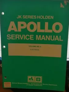 Holden Apollo JK Factory Workshop Manual Volume61 with MPN 40043F - Picture 1 of 2