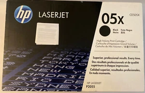Cartucho de tóner de impresión de alto volumen negro HP 05X Laserjet (CE505X) (sellado de fábrica) - Imagen 1 de 1