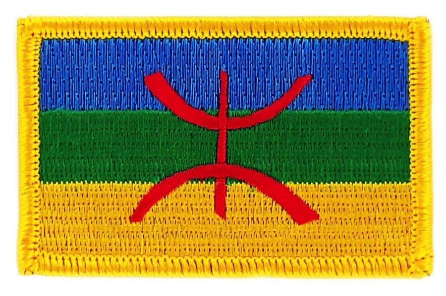 Patch écusson brodé Drapeau KABYLIE KABYLE ALGERIE  Thermocollant  - Image 1 of 1