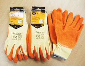 3 Pairs Latex Coated Knit Cotton Work Glove Large size - Picture 1 of 3