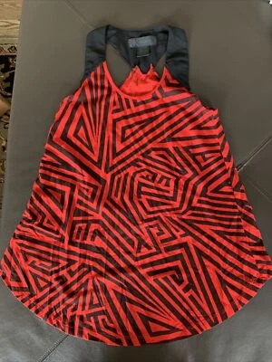 Camiseta sin mangas para mujer Kardashian Collection roja/negra - talla S Foto 1 de 4