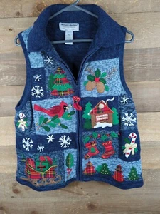Vintage Heirloom Collectibles Christmas Sweater Vest Size XL - Picture 1 of 8