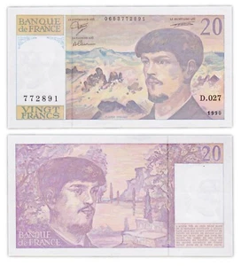 20 FRANCS 1990 FRANCE - Debussy - P151d (D.027) - Picture 1 of 2