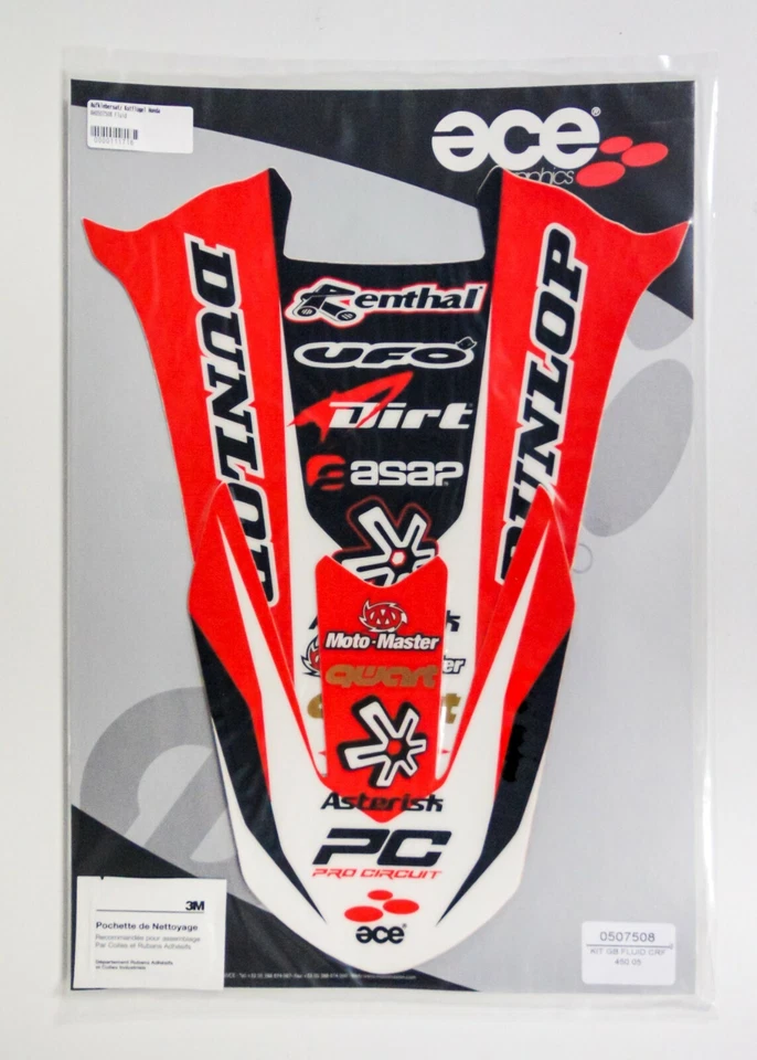 Aufkleber Satz Dekor Decal Kotflügel vorn hinten Fluid Honda CRF 450 05-08 - Bild 1 von 1