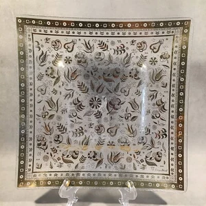 PV06560 Mid Century Georges Briard JARDÍN PERSA 12" Cuadrado Relish con Pozo - Imagen 1 de 5