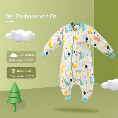 Baby Schlafsack Winter 2,5TOG 100%Baumwolle Mit Füßen Wald Winter Schlafsäcke-DE - Bild 1 von 4