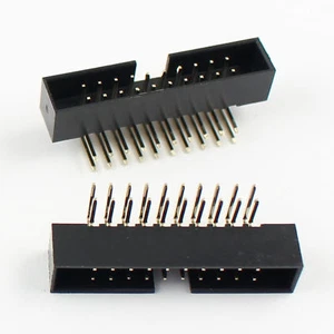 20 Stck. 2 mm 2,0 mm Steigung 20 Pin rechter Winkel Stecker umhüllt IDC Box Header Stecker - Bild 1 von 7