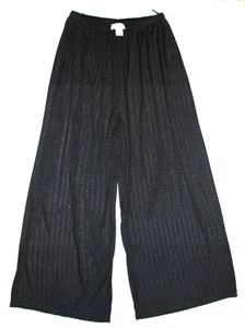 NWT Vintage Rose Marie Reid Swimsuit Cover up Sheer Pants L/XL Lace Wide Leg - Picture 1 of 6