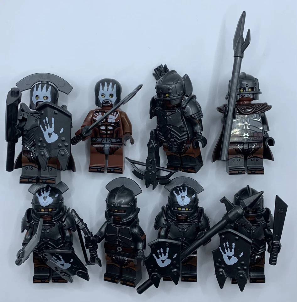 Lord Of The Rings 8 Uruk Hai Minifigures NEW - Image 1 of 1