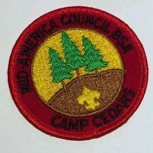 Camp Cedars Mid America Council Nebraska   Boy Scout Camp Patch DC7 - Picture 1 of 1