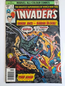Invaders #9 Oct 1976 VGC/FINE 5.0 Union Jack Vs Baron Blood - Picture 1 of 6