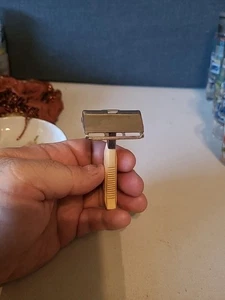 Rasoio vintage Gemma "Piuma" SE con testa tono argento - ottime condizioni - Foto 1 di 5