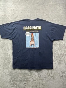 Vtg Jeff Foxworthy “Fascinate” Redneck Words Graphic T 2XL Gildan Ultra Cotton - Picture 1 of 8