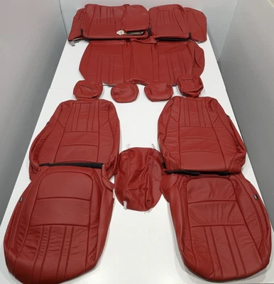 For Honda Accord Sport EX Sedan 2018-2022 Red Leather Seat Covers T327 - Image 1 of 4