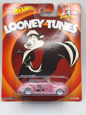 Real Riders 2013 - Looney Tunes - Ford 40 - Hot Wheels 1:64 rosa Foto 1 de 2