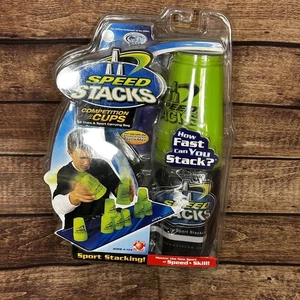 PACK PILA DE COMPETICIÓN SPEED STACK WSSA 12 TAZAS Bolsa de Transporte Verde y DEPORTIVA NUEVO - Imagen 1 de 7