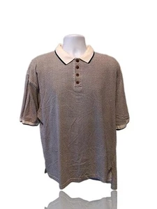 Bobby G. By Ivy Crew Sz XXL Golf/Polo Shirt, Black/White Geometric. NS-23 - Picture 1 of 7