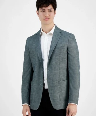 Calvin Klein мужской Slim fit Sport пальто Blazer 42 R зеленый твердого эластичной - Изображение 1 из 4