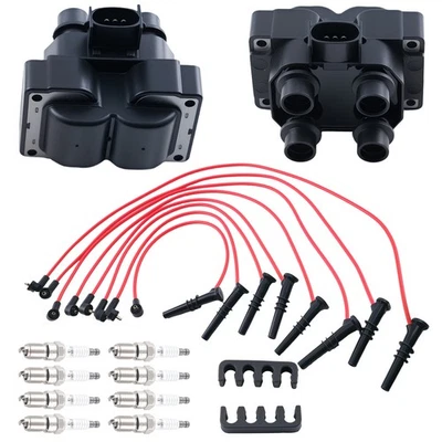 2 Coil Pack Spark Plug Wire Set for Ford Crown Victoria Town Car 4.6L 1996-1997 - Image 1 of 4