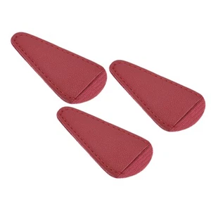3Pcs 2.9"x1.5" PU Leather Scissors Sheath Scissor Cover Protector, Dark Red - Picture 1 of 7