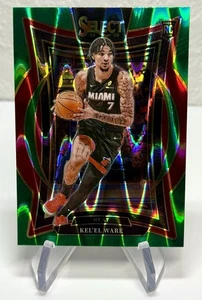 2024-25 Panini Select - Concourse Kel'el Ware #66 Green Tectonic Prizm (RC) !!! - Bild 1 von 2