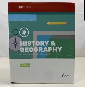 Lifepac History & Geography Homeschool Curriculum Kit 4th Grade Box Set AOP 2003 - Picture 1 of 6