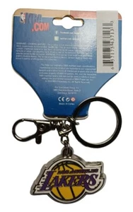 NBA Los Angeles Lakers 3D TEAM LOGO METAL KEYCHAIN KEYRING - Picture 1 of 1