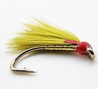 Red Holo / Olive Cormorant Size 12 - Set Of 3 -  Fly Fishing Flies