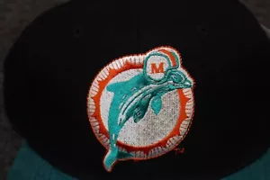 Gorra gorra vintage de los Miami Dolphins Starter Proline lana logotipo trasero a presión negro verde azulado - Imagen 1 de 16