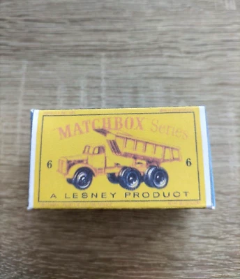 Matchbox Regular Wheels No6 Euclid Quarry Truck  - Replica / Copy Box only - Image 1 of 3
