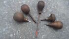 Antique Wood or Leather Carving Tools Set of 5 Palm Handle