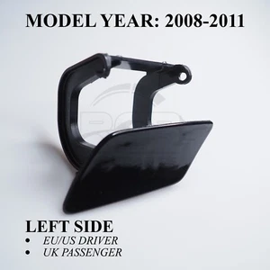 Cubierta arandela faro izquierdo para Mercedes Clase ML W164 08-11 negro obsidiana 197 - Imagen 1 de 14
