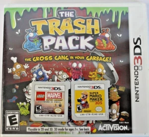 3DS (3) Super Mario Maker/ Lego Marvel Super Heroes/ The Trash Pack - Imagen 1 de 5