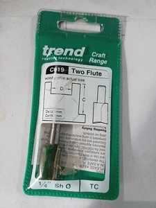 TREND Router Bit CO19X1/4TC - Picture 1 of 3