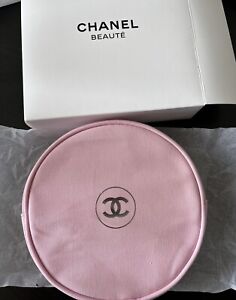 NEU! Chanel CHANCE Kosmetiktasche beauty bag Rosa rund 16x16x4cm