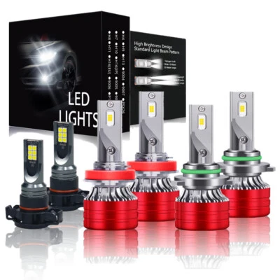 Kit de faros LED altos/bajos + bombillas antiniebla para Jeep Grand Cherokee 2011 2012 2013 Foto 1 de 4