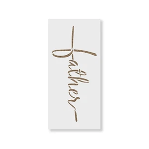 Father Cross Stencil - Durable & Reusable Mylar Stencils - Picture 1 of 5
