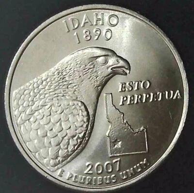 2007-D 25C State Quarter Idaho BU CLAD 20uc0226-1 - Image 1 of 2