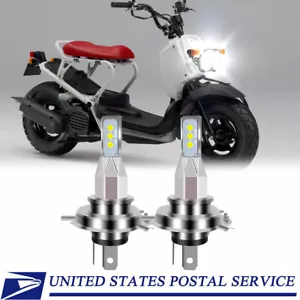 For Honda Ruckus 50 NPS50 2003-2017 - 2X 9003 H4 LED Headlights Bulbs White - Picture 1 of 8