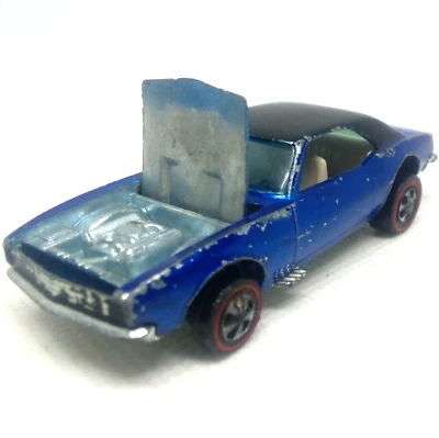 Hot Wheels Redline Специальный Camaro 1967 Синий Белый Int. Черный топ Гонконг  - Изображение 1 из 4