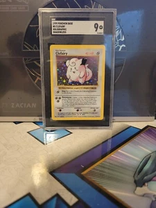 Pokemon Clefairy Shadowless Rare Holo 1999 Base Set SGC 9 Mint #5/102 - Picture 1 of 2
