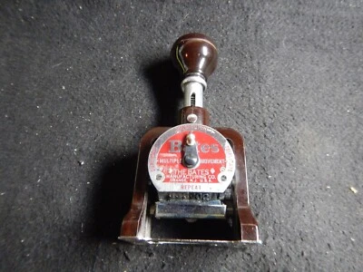 Vintage Bates Numbering Machine Duplicate Consecutive Repeat Triplicate style E - Image 1 of 4