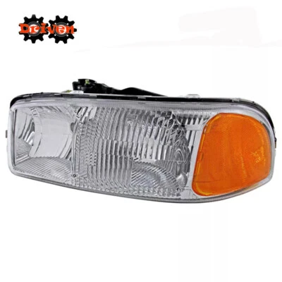 Fits: 99-06 GMC Sierra Yukon SUV Truck Driver Side OE Replacement Headlight - Image 1 of 2