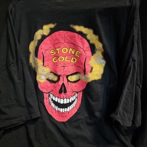 WWE Stone Cold Steve Austin Smoking Red Skull Dual Sided T-Shirt SIZE 5XL - Picture 1 of 3